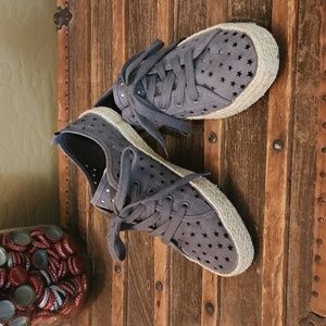 Universal Thread Dusty Blue Lace-up Espadrille